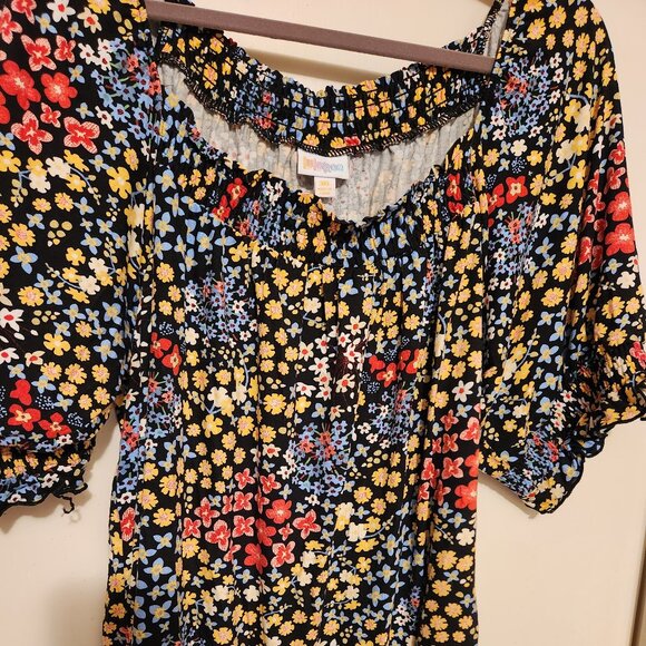 LuLaRoe Lily Top Peasant Style 3X - NWT - Picture 1 of 7